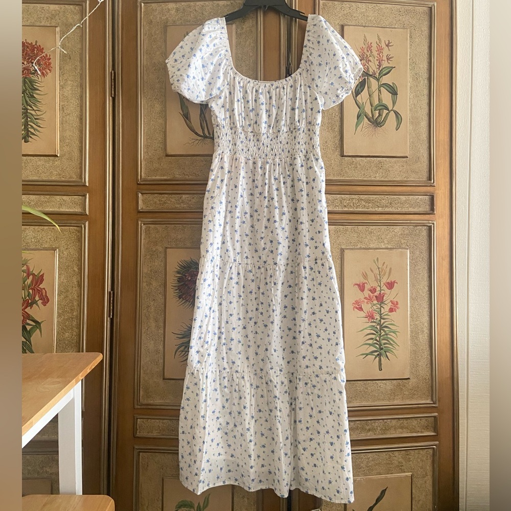 Faithfull the Brand Maxi Blue Floral Print